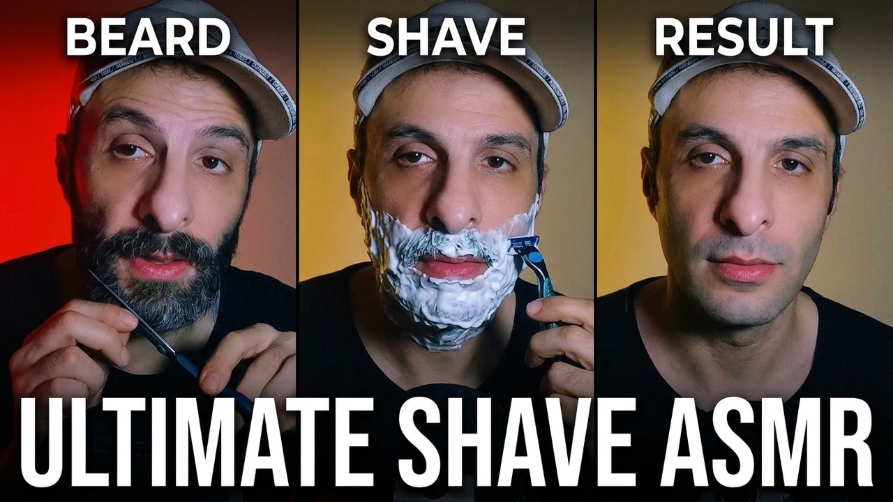 Full Sakal Tıraşı ASMR | Makas → Makine → Jilet → Kolonya ( Barber)