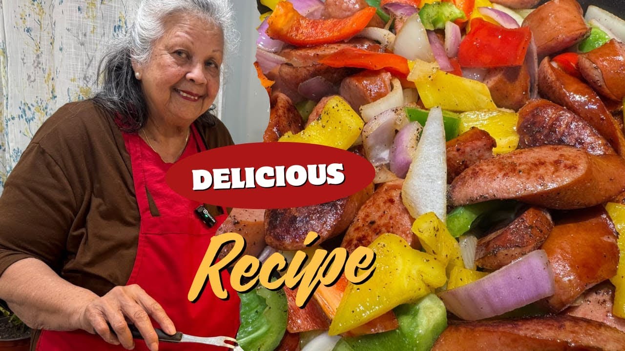 Simple & Easy Recipe - Sausage & Peppers With Pumpkin Rice