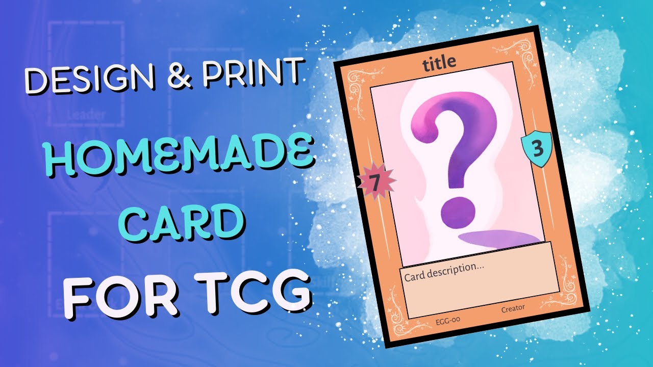 How to design and print your homemade card for TCG using Canva