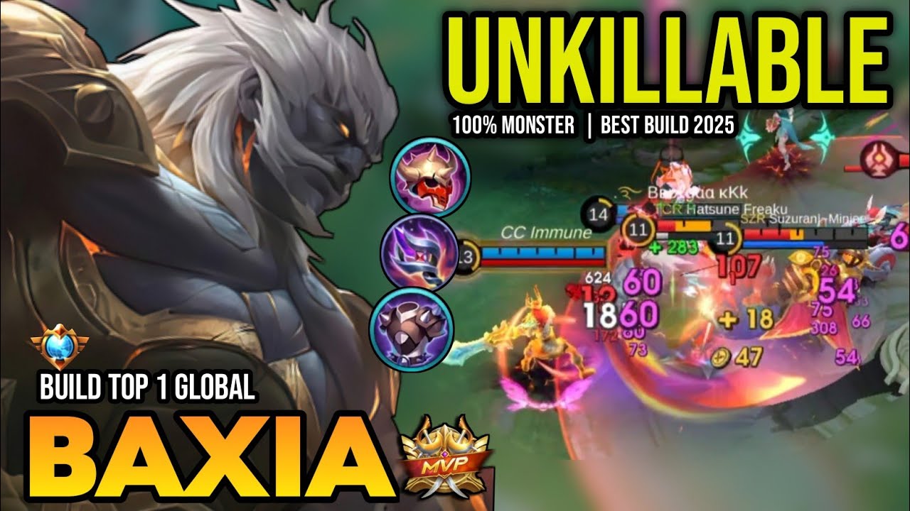 UNKILLABLE! BAXIA BEST BUILD 2025 | BUILD TOP 1 GLOBAL BAXIA GAMEPLAY | MOBILE LEGENDS✓