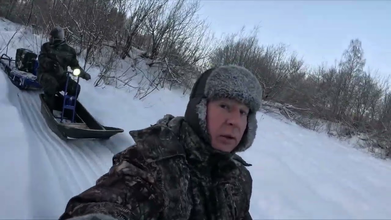На мотобуксировщиках Альбатрос едем на лесные озера! Созерцая красоту зимней природы! 