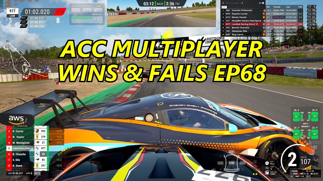 LOWlights Of ACC Multiplayer EP68 (Assetto Corsa Competizione)