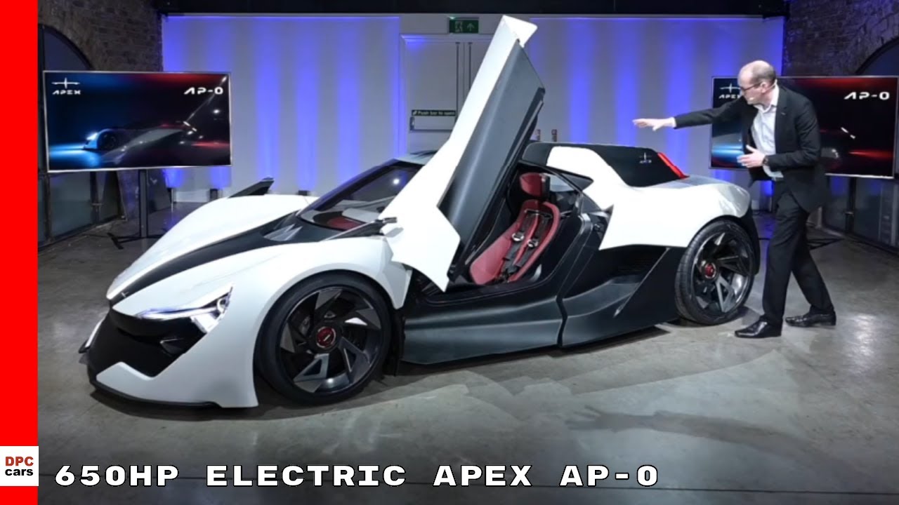 650HP Electric Apex AP-0 Concept Supercar Reveal To Rival Tesla Roadster & Rimac