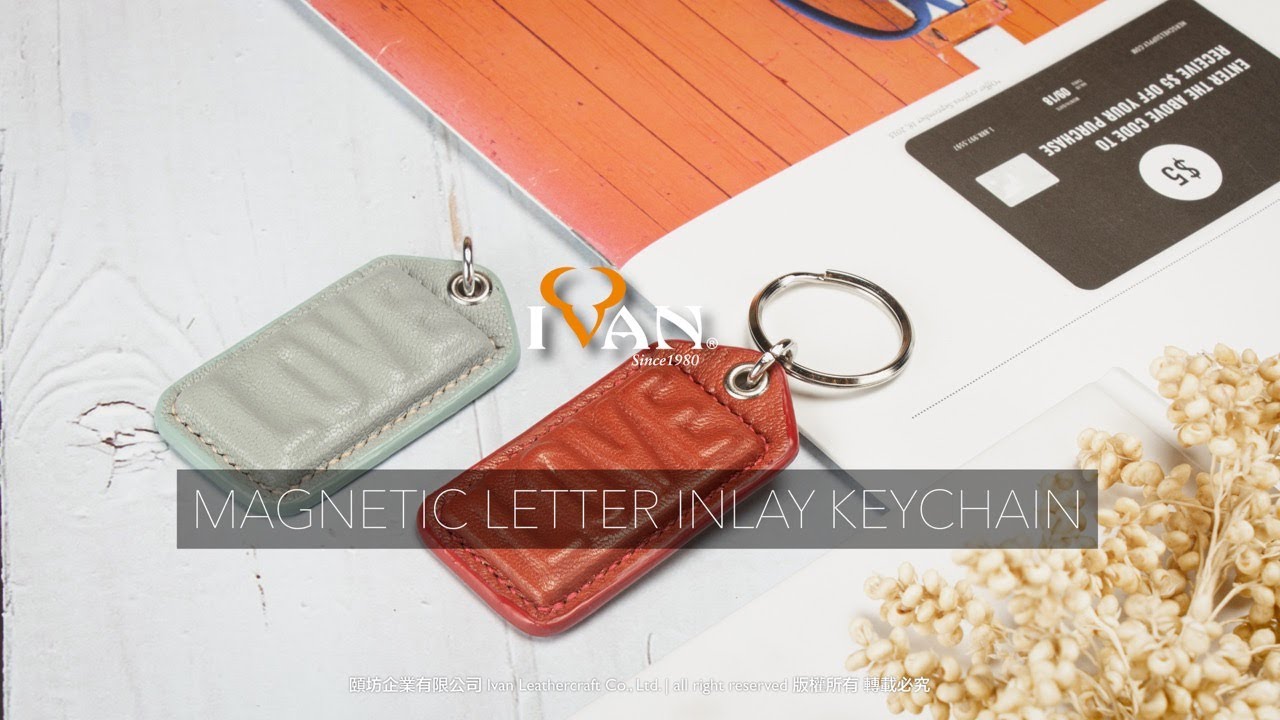 Leather Project: Letter Inlay Keychain