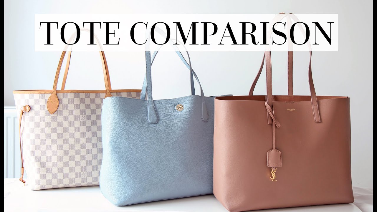 ОБЗОР СУМКИ-ТОУТА: SAINT LAURENT, LOUIS VUITTON NEVERFULL MM и TORRY BURCH PERRY