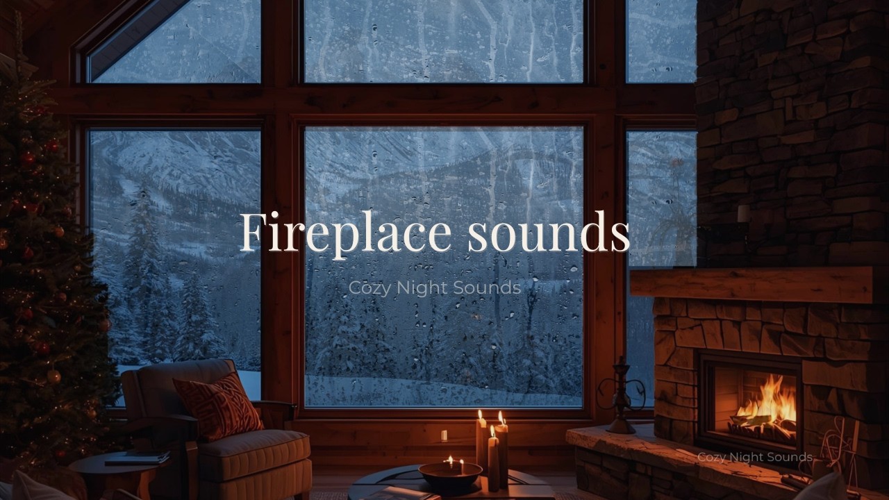Fireplace 🔥 Cozy Cabin Ambience for Sleep (No Music)