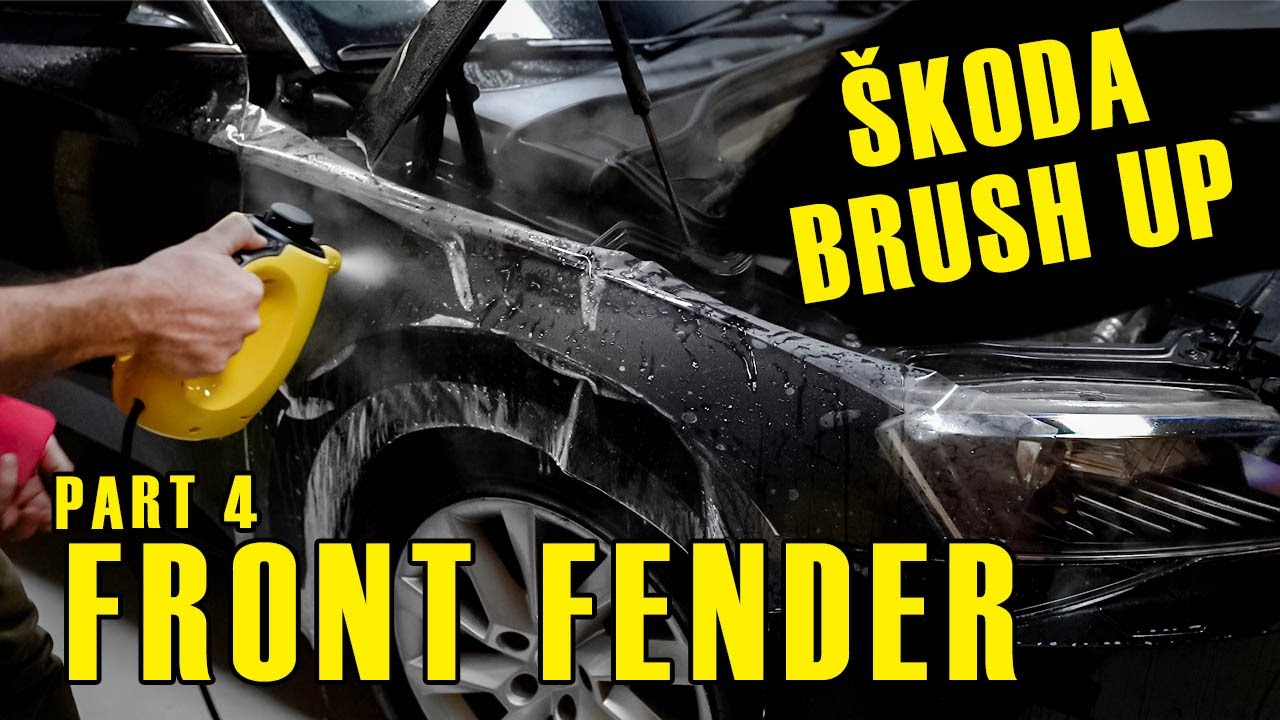 Installing DIY GSWF Paint Protection Film on Vehicle Front Fender