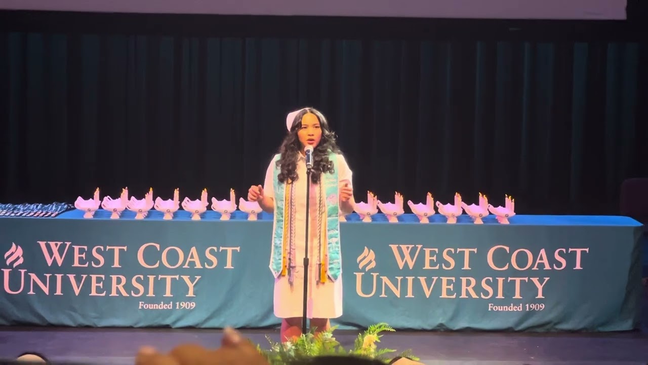Ashley Nicole Baliwag Legaspi BSN, RN Class of 2025 West Coast University -12/3/25 National Anthem 