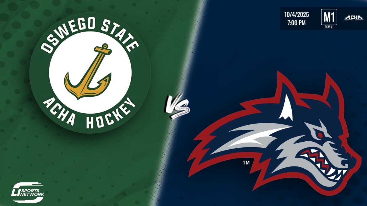 ACHA M1 Ice Hockey | SUNY-Oswego vs Stony Brook University (M1)