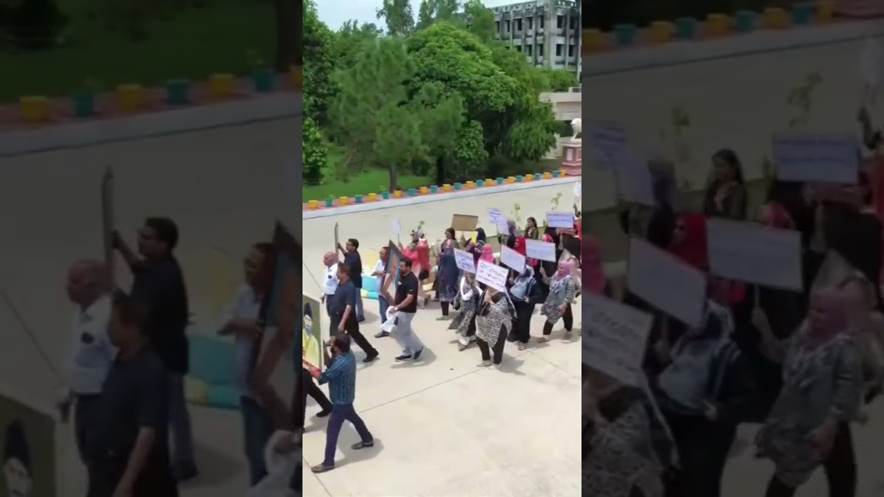 Teaching and Non-teaching staff unite for education at Mohammad Ali Jauhar University, Rampur.