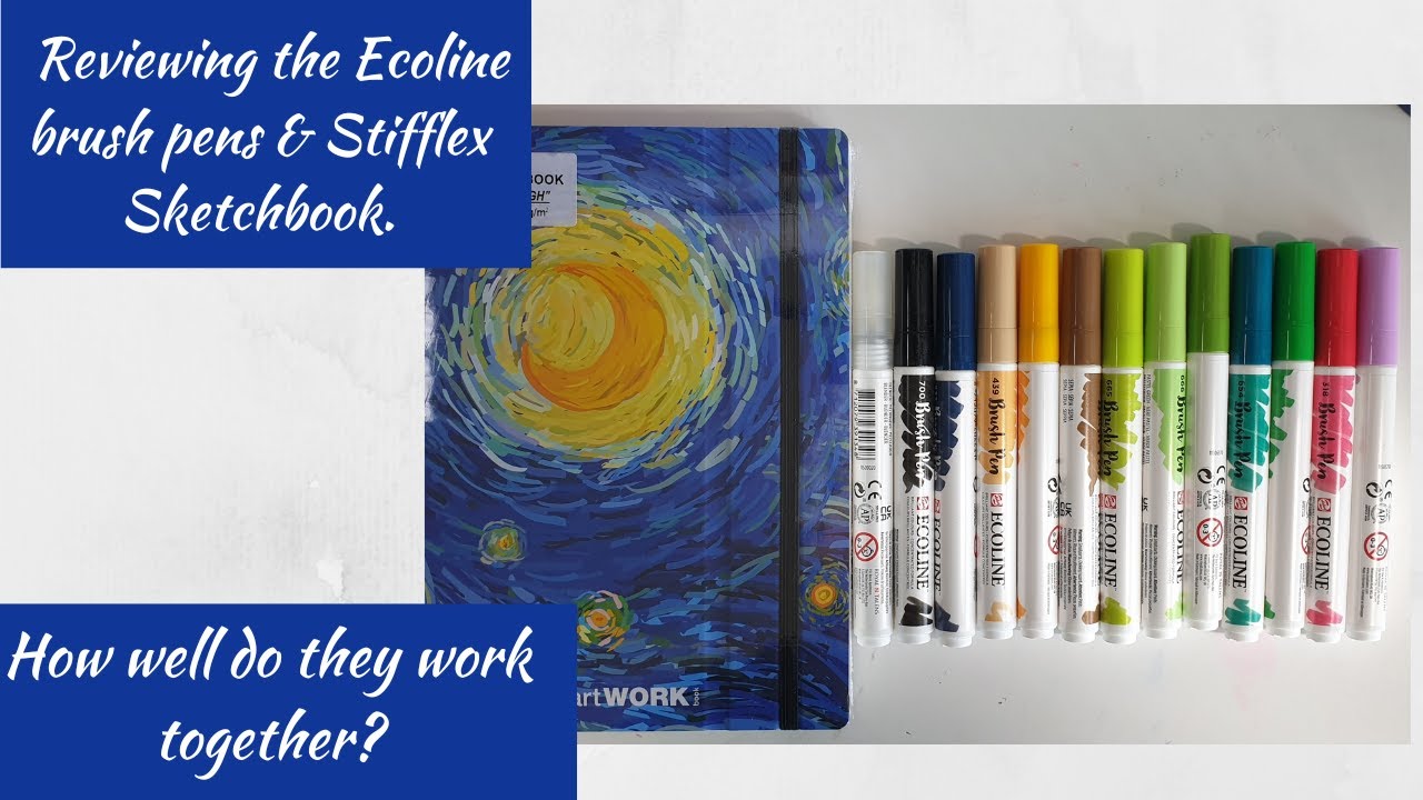 Testing Ecoline Brush pens and the Stifflex sketch book