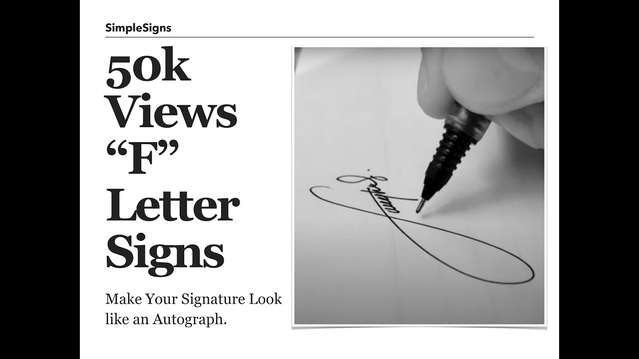 Draw a Stylish Signature starting with letter 