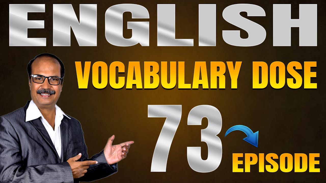 DAILY VOCABULARY DOSE-73 || PICTURE PERFECT LEARNING || JAIN SIR