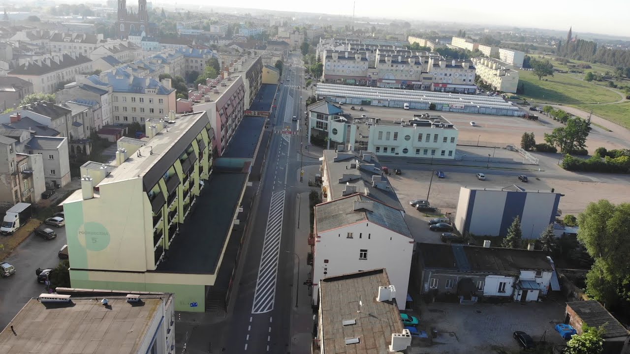 Przelot nad  Podrzeczną  Manhattanem  i okolicą  Kutno 2020 DJI Mavic