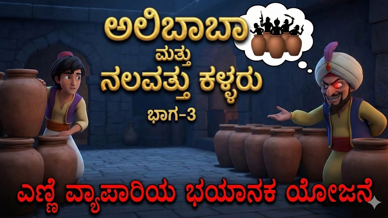 ಅಲಿಬಾಬಾ ಮತ್ತು ನಲವತ್ತು ಕಳ್ಳರು (ಭಾಗ - 3: ಅಂತಿಮ ಘಟ್ಟ) ಎಣ್ಣೆ ವ್ಯಾಪಾರಿಯ ಭಯಾನಕ ಯೋಜನೆ