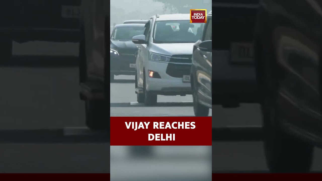 #vijay #tvk #delhi #cbi Karur Stampede Case: Vijay Reaches Delhi for CBI Questioning