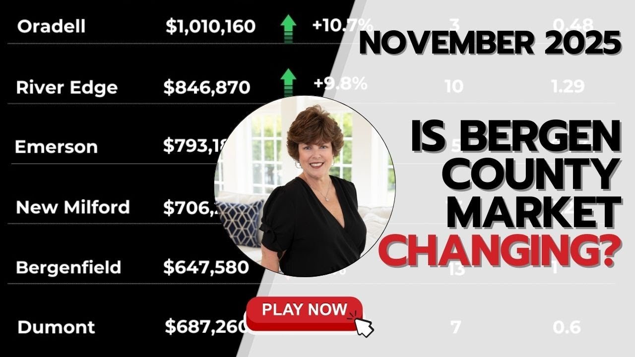 Central Bergen County Real Estate Market Update | November 2025 Snapshot 📈