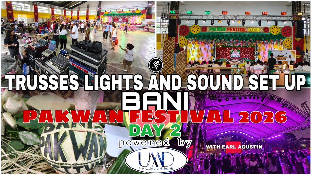 TRUSSES LIGHTS AND SOUND SET UP FOR PAKWAN FESTIVAL 2026 DAY 2 Food show and  Earl Agustin Concert 