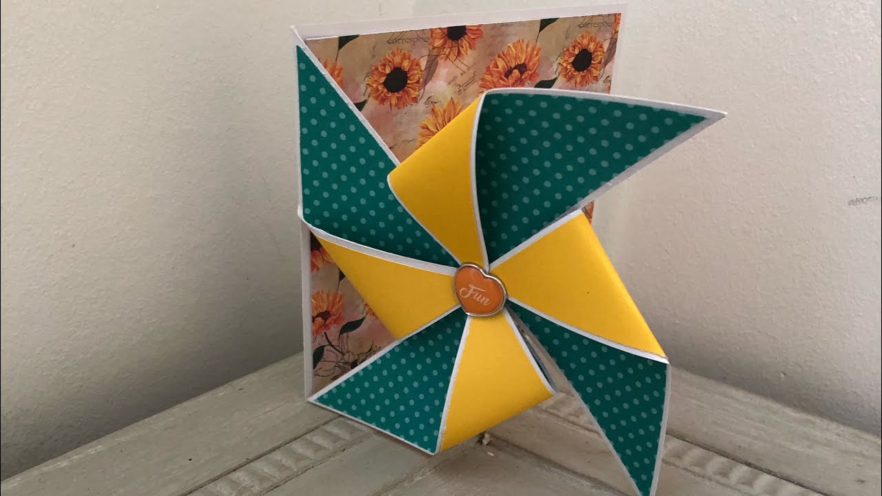 tuto carte mouiin a vent 3D facile et originale