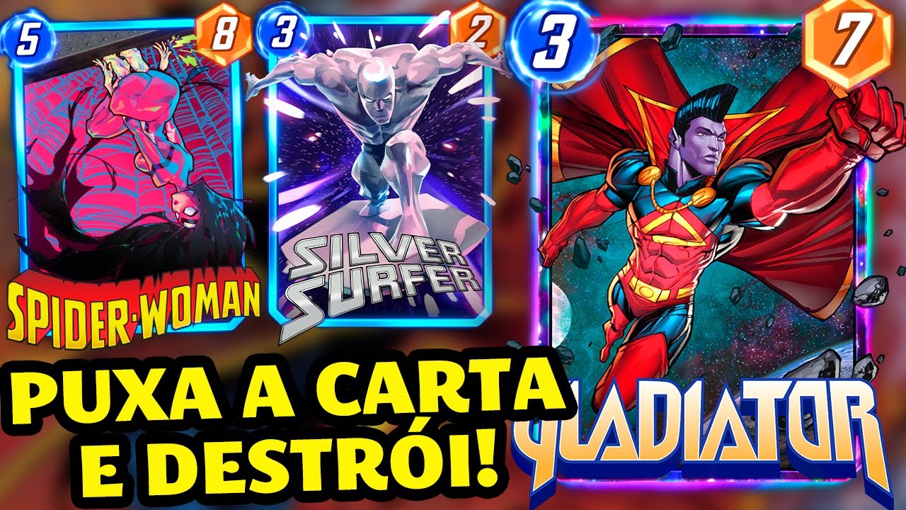 SURFISTA, LIXÃO e TRANCA RUA: QUEM FOI MELHOR COM O (MEME ou META) GLADIADOR? |Marvel Snap|