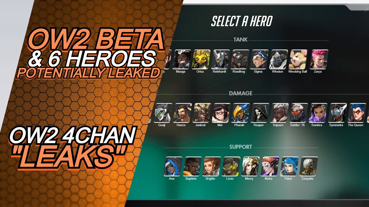 OW2 Beta & 6 New Heroes Potentially Leaked - OW2 4chan 