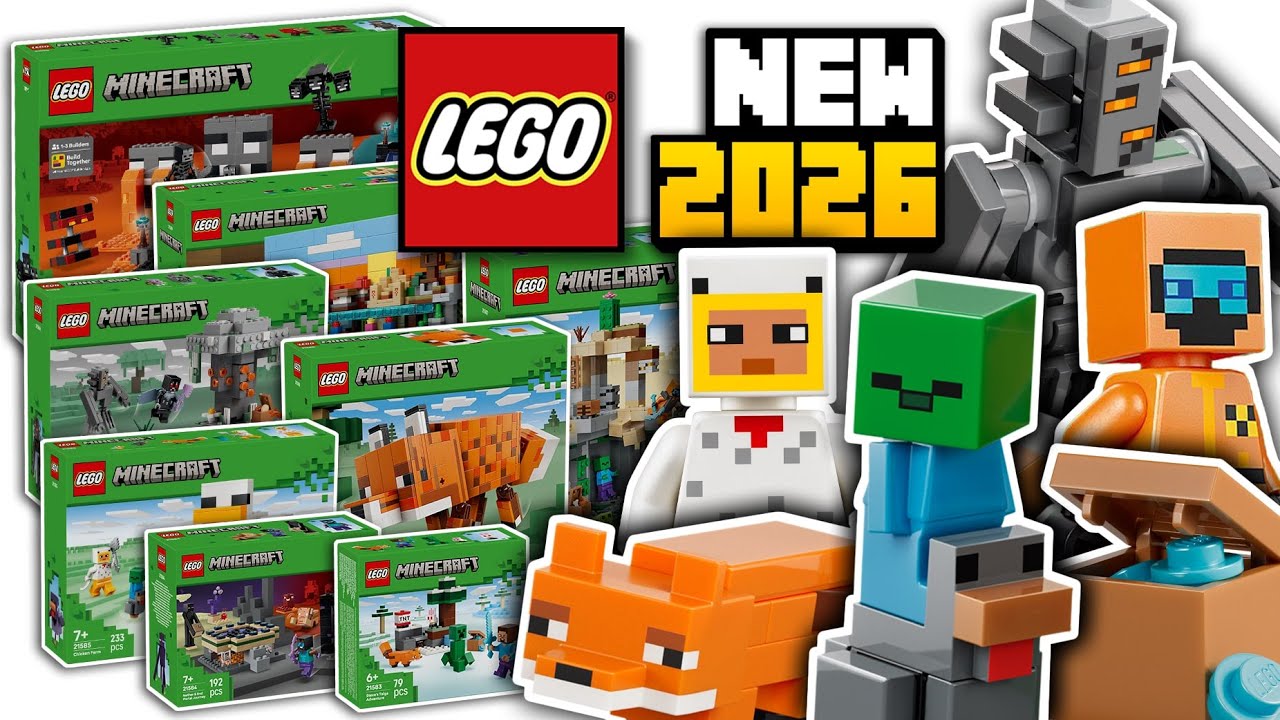 Наборы LEGO Minecraft 2026 официально представлены