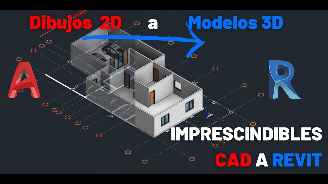6 Consejos imprescindibles para importar tus DWG en Revit | Dibujos 2D a Modelos 3D AutoCAD a Revit