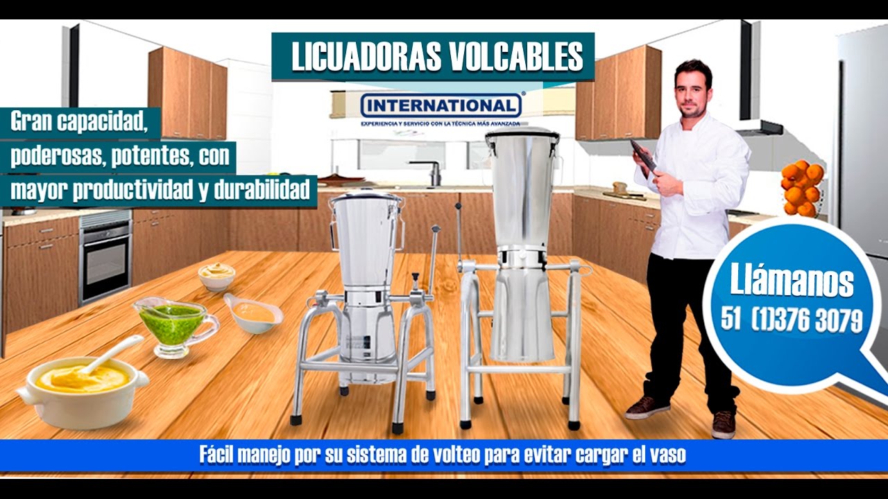 Licuadora Volcable 17 litros - International - Brimali Industrial