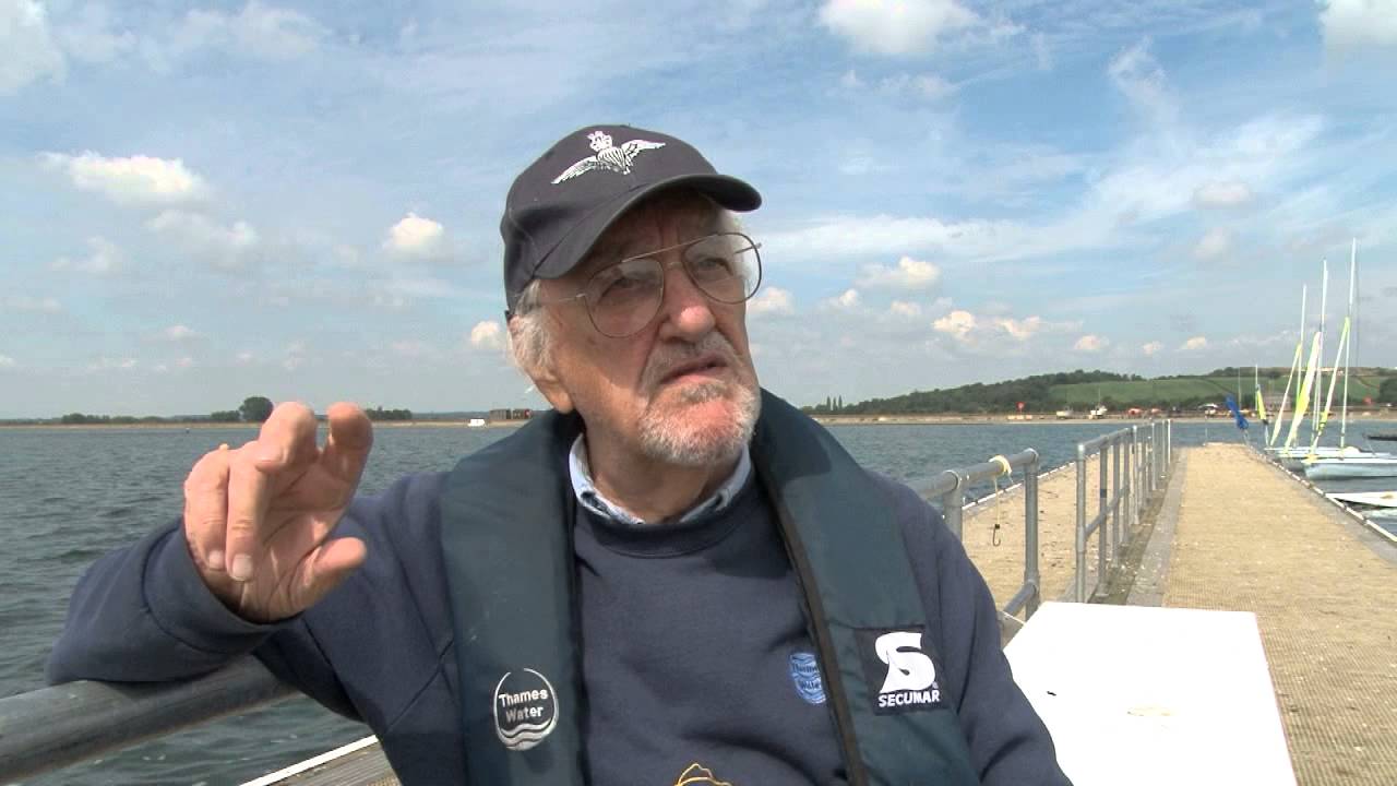 Bernard Cribbins launches an anglers' wheelyboat