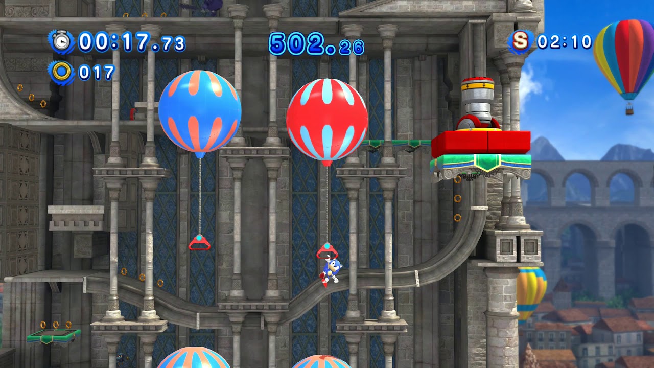 Sonic Generations (PC): All Rooftop Run Classic Challenge Acts (S-Ranks)