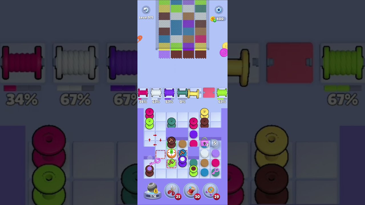 Knit Out Level 971 Walkthrough Solution 