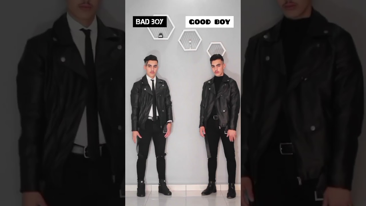Bad boy vs Good boy outfits 🔥 #clothing #menfashion #outfit #fashiontips #clothhacks #fashionhacks