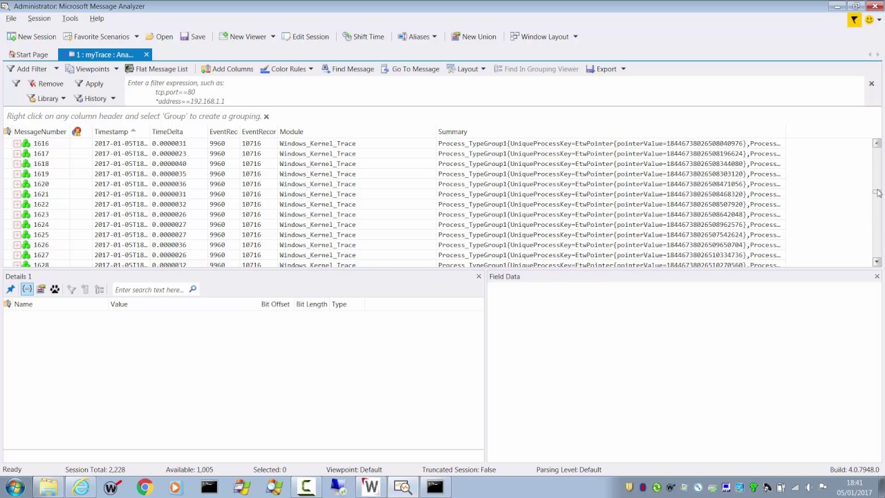 netsh trace - Capture packets with a standard Windows tool