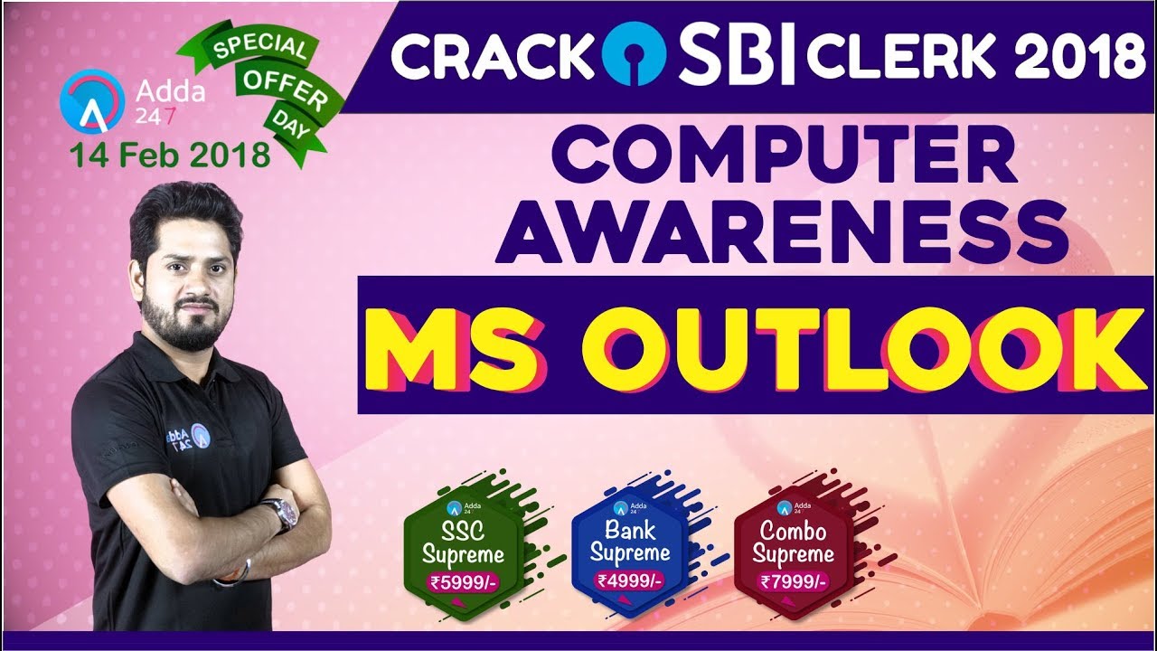 SBI CLERK 2018 | MS Outlook | Computer Awareness | Online Coaching For SBI