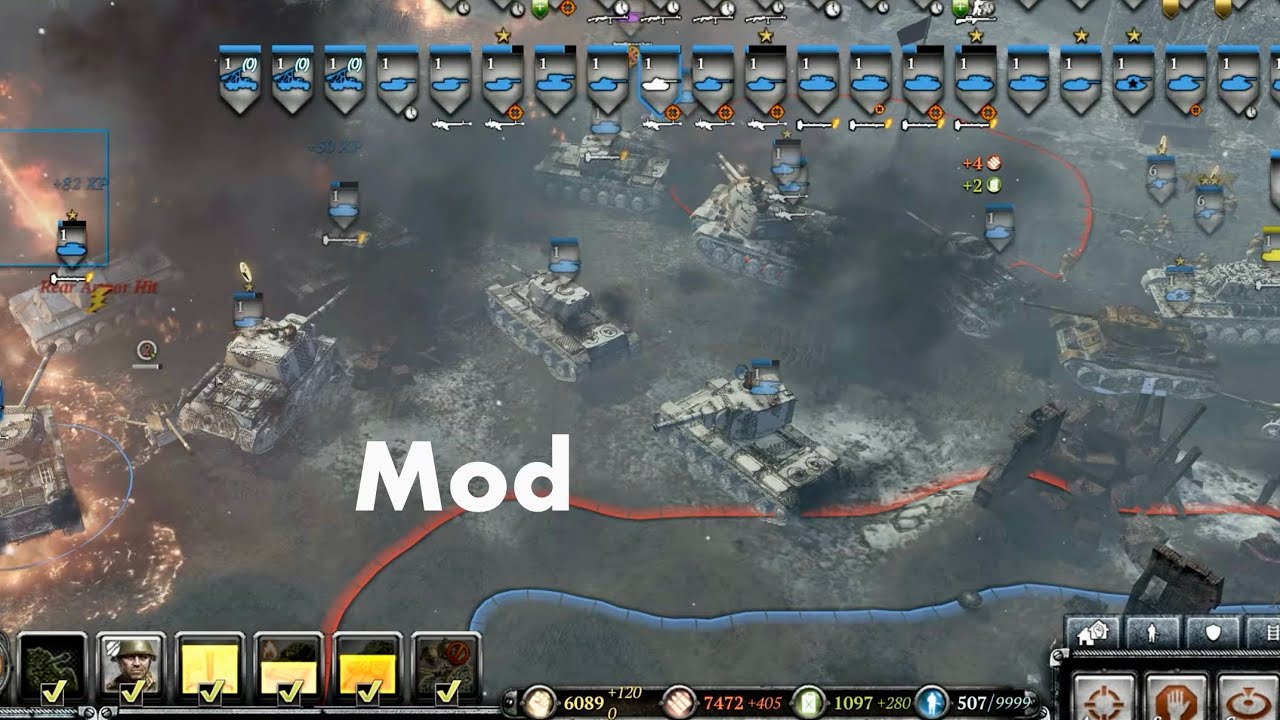 Company of Heroes 2 Soviet VS Wehrmacht mod All Units 10X Resources لعبة محاكية للحرب العالمية