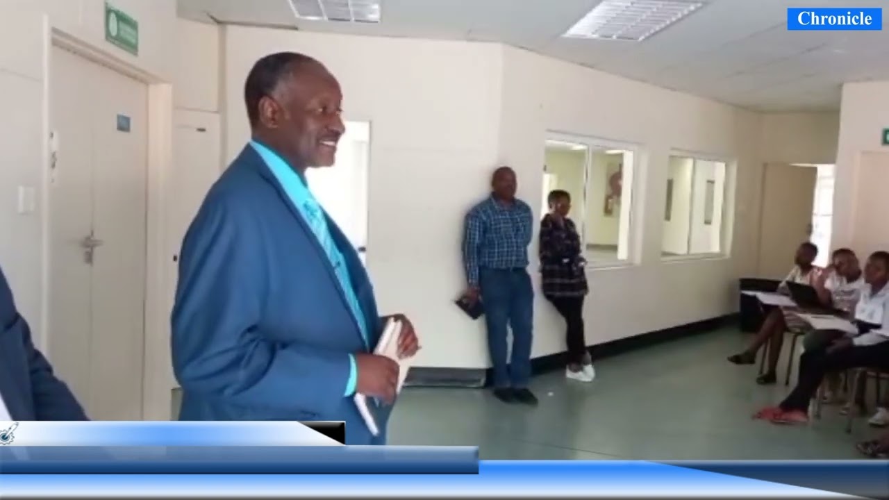 Nust Faculty of Medicine Dean Prof Elopy Sibanda & Dep. Wedu Ndebele encourage Biomedical students