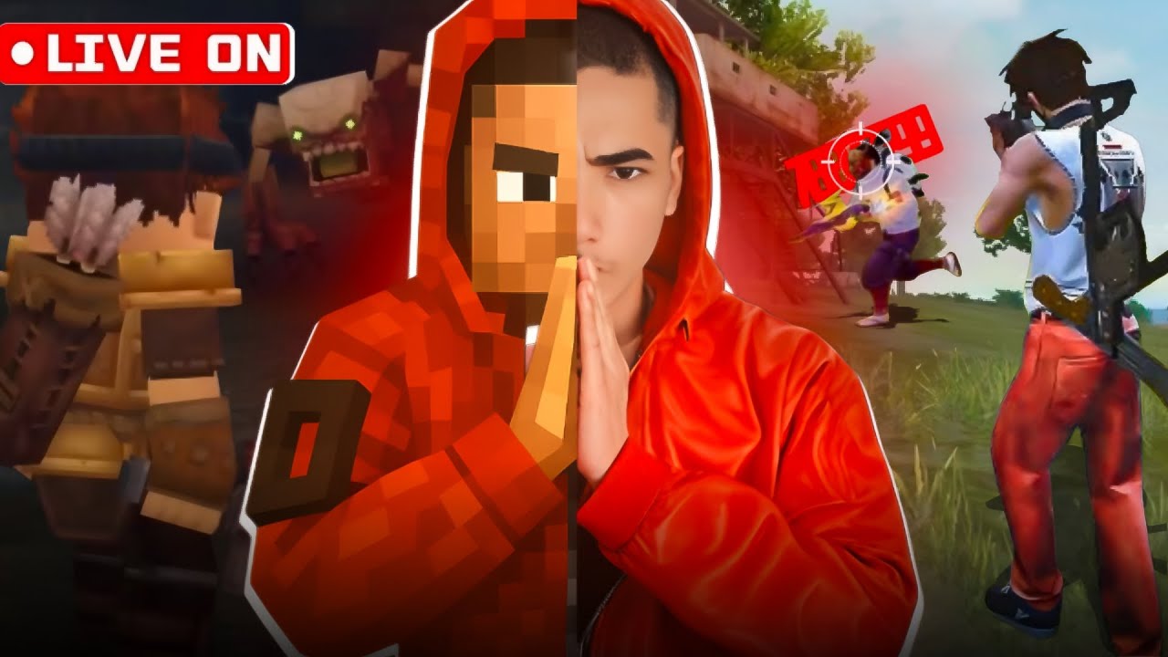 🔴LIVE ON- 😱FREE FIRE E HYTALE!!! JOGANDO E CONVERSANDO COM OS INSCRITOS!!!😱 🔥AO VIVO🔥