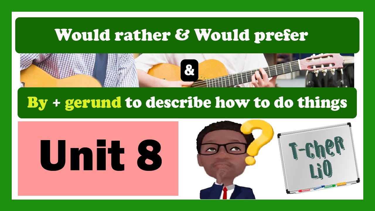 Книга обмена 3 – Модуль 8 (Would Rather и Would prefer - By + Gerund для описания того, как что-т...
