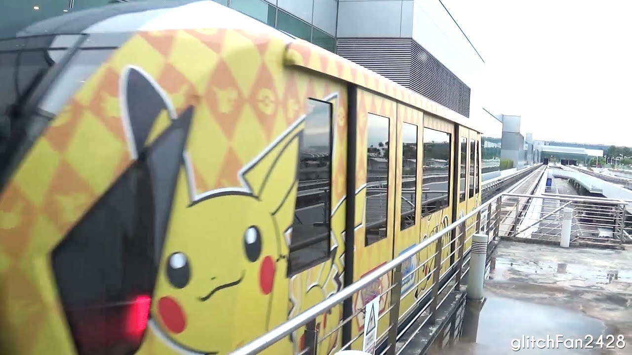[Changi Airport] Airside Skytrain Ride to Gates A15 - A21 - Pokémon Mitsubishi Crystal Mover