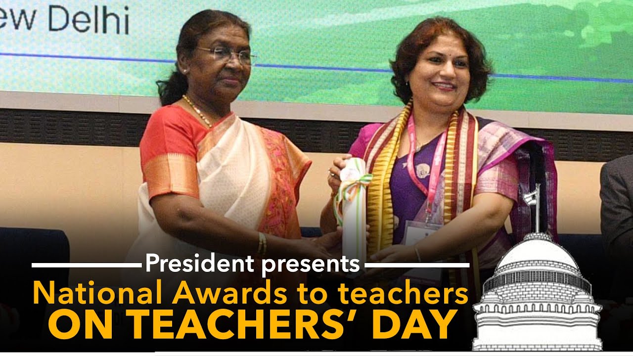 President Droupadi Murmu presents National Awards to teachers on the occasion of Teachers’ Day