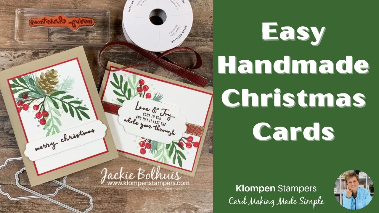 How To Make Easy Handmade Christmas Cards That Are Beautiful