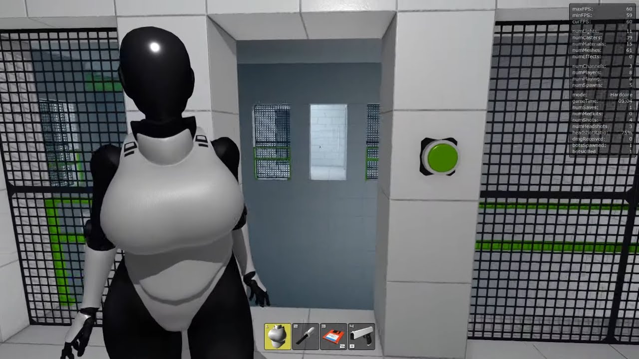 Let's Play - Latex Haydee as Haydee, Green Zone Walkthrough (Hardcore) - Part 1 of 2