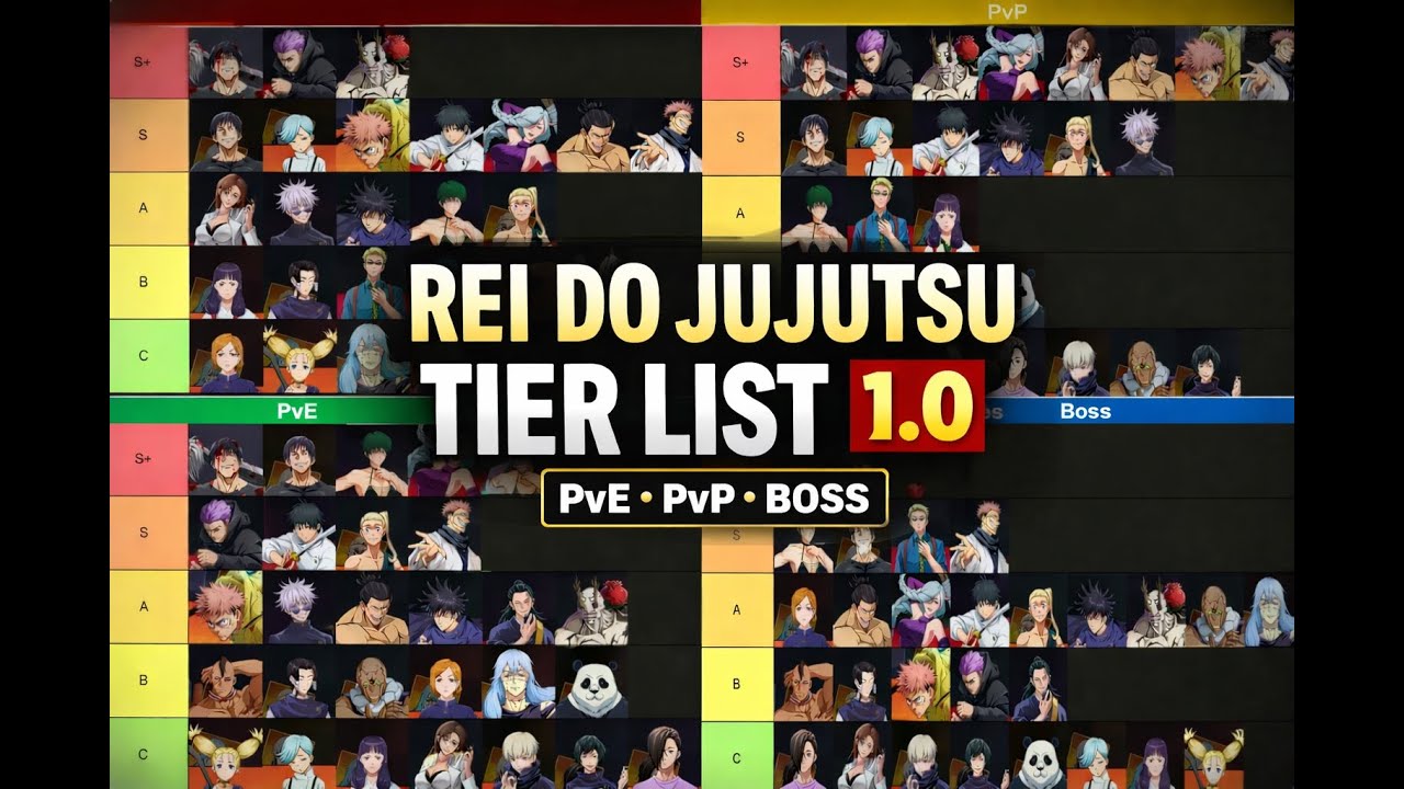 Rei do Jujutsu - Tier List 1.0 - Todos os modos de jogo