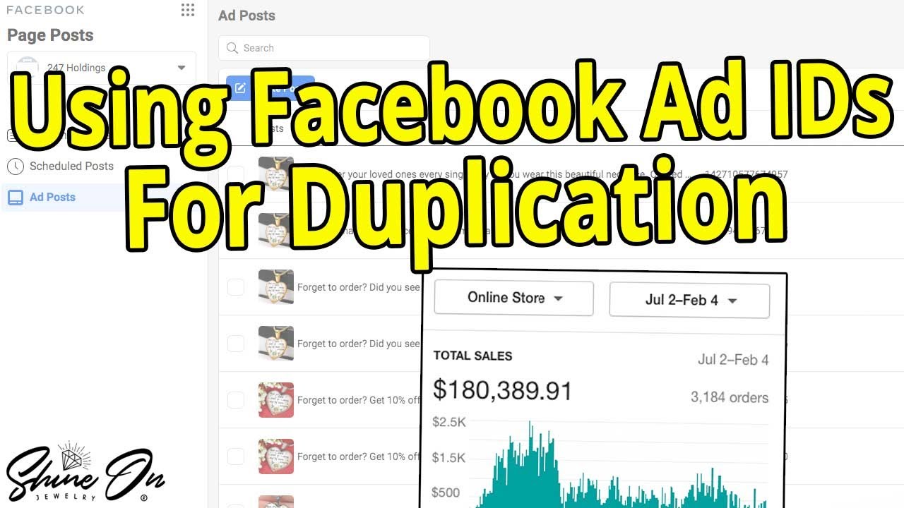 [Free Course 010] Shine-On : Using Facebook Ad IDs For Duplication