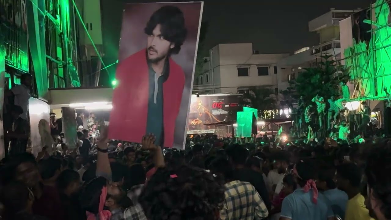 OG Movie Celebrations @ Viswanath Theatre KPHB | Power Packed Fans Mania🔥 #pawankalyan #trending #yt