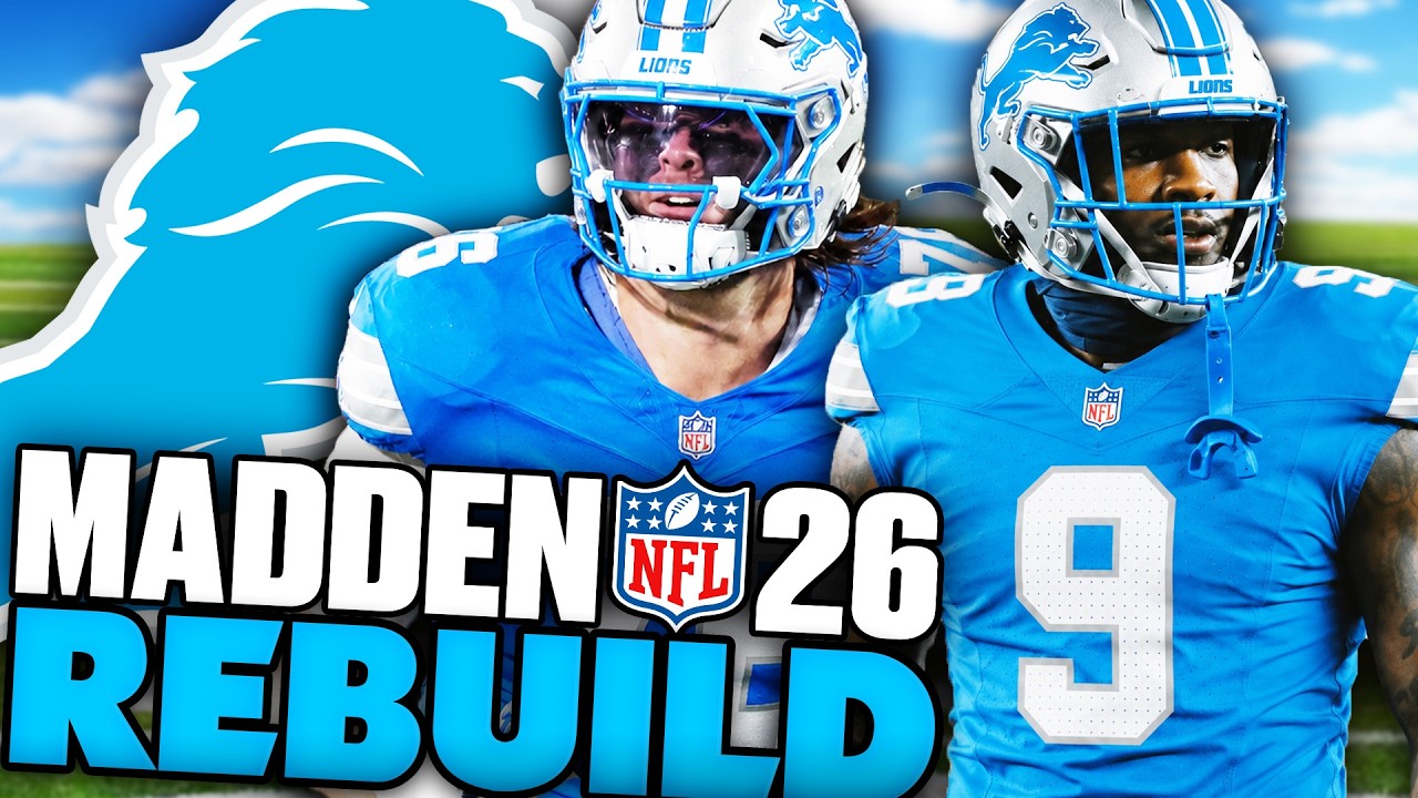 Я выбрал следующего Люка Кикли! Перестройка Detroit Lions в Madden 26 Franchise