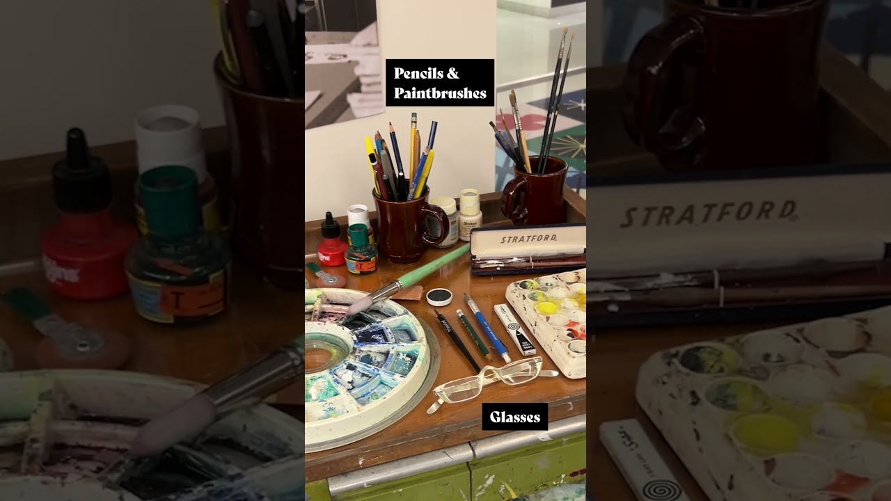 Mary Blair's Painting Cabinet Tour @maryblair