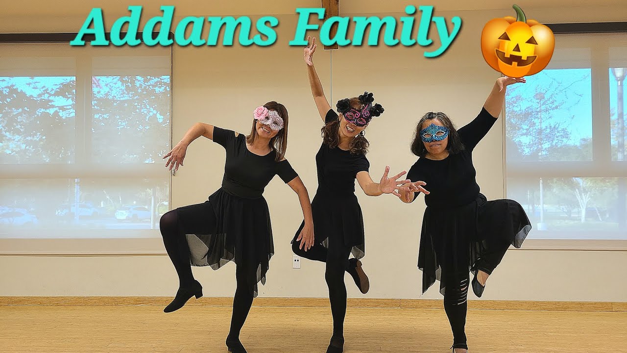 Addams Family - Phrased Improver Line Dance (Demo and Teach)