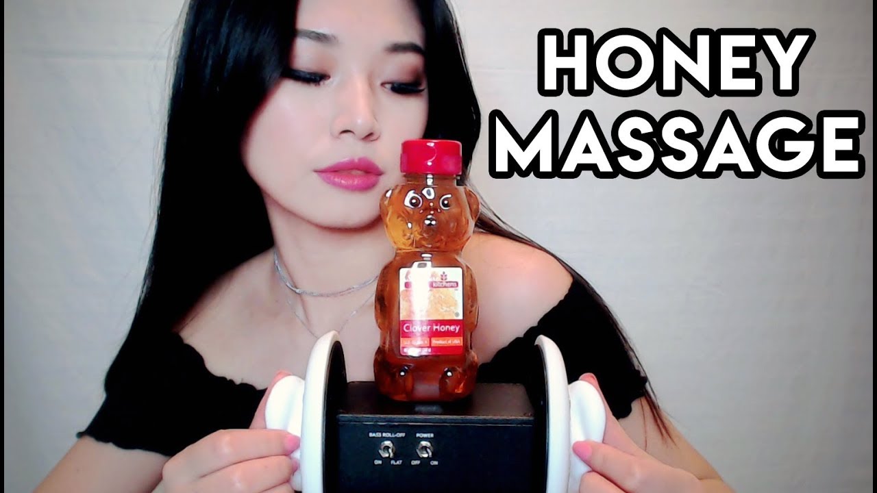 ASMR Sticky Honey Massage and Ear Cleaning
