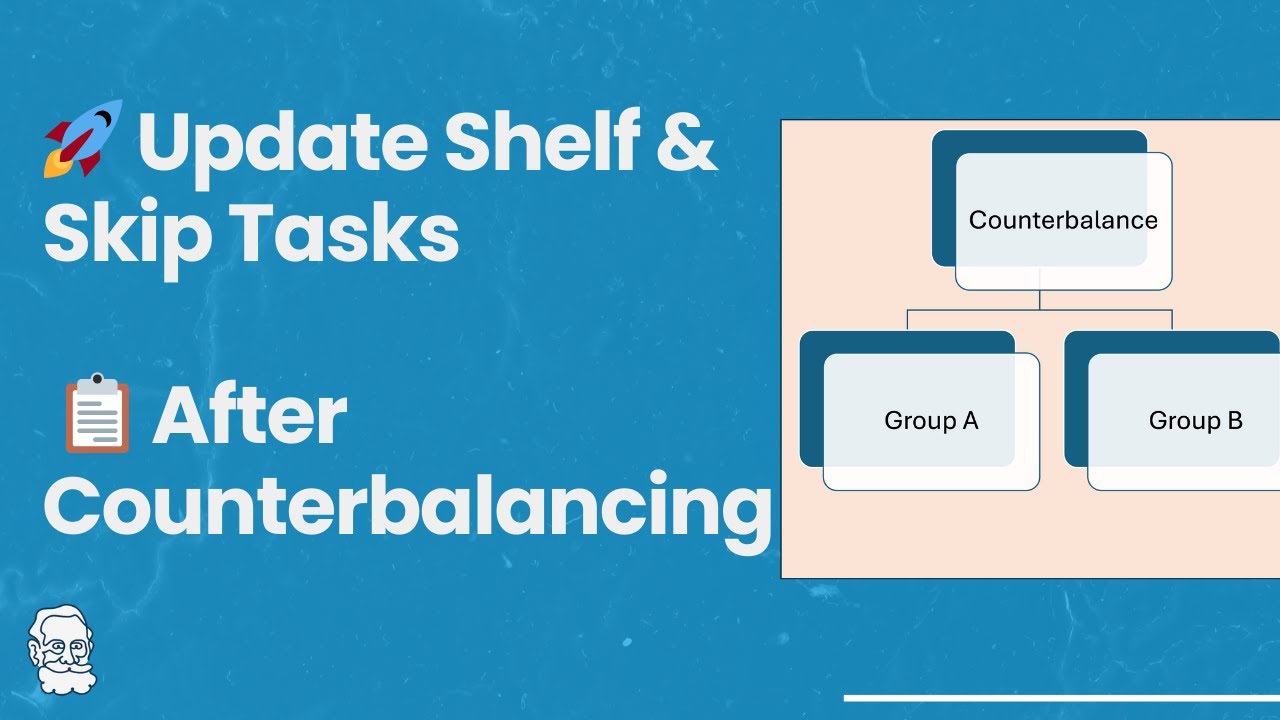 Managing Task Flow After Counterbalancing with Shelf in Pavlovia
